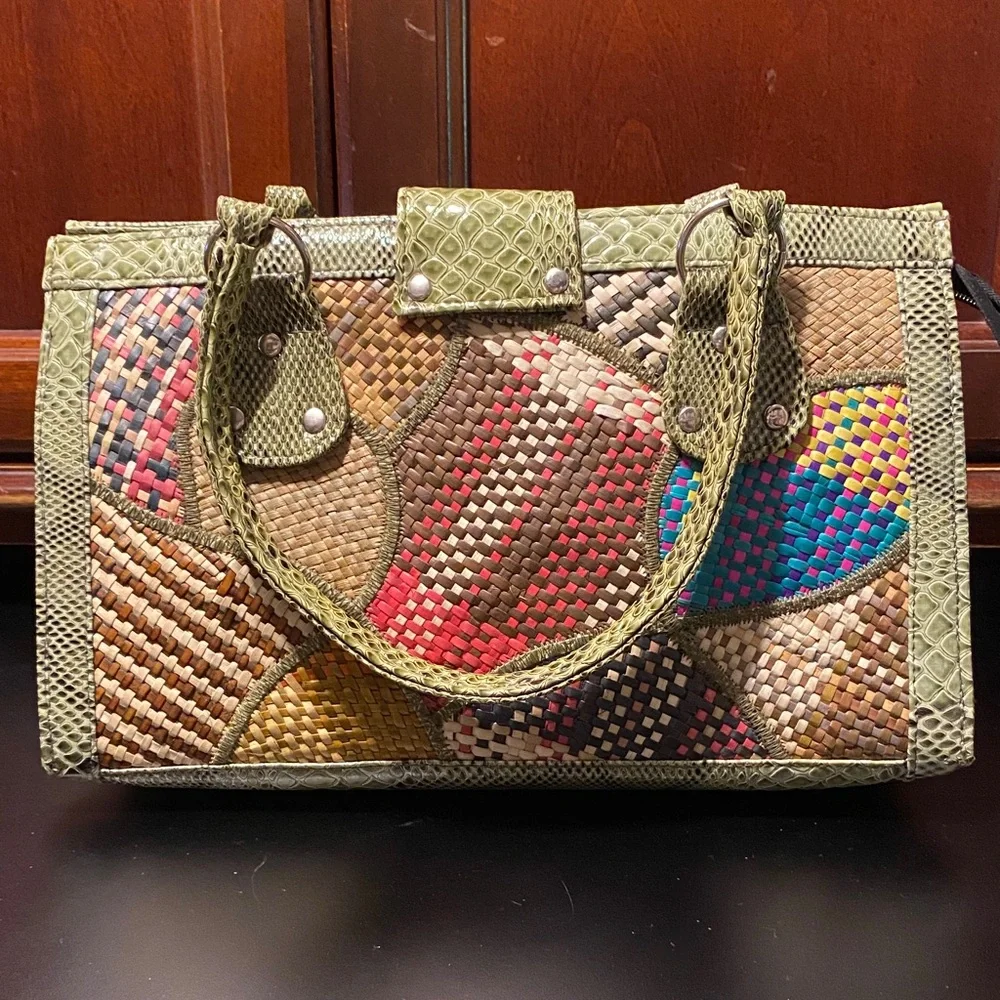 Multicolor Patchwork Handbag